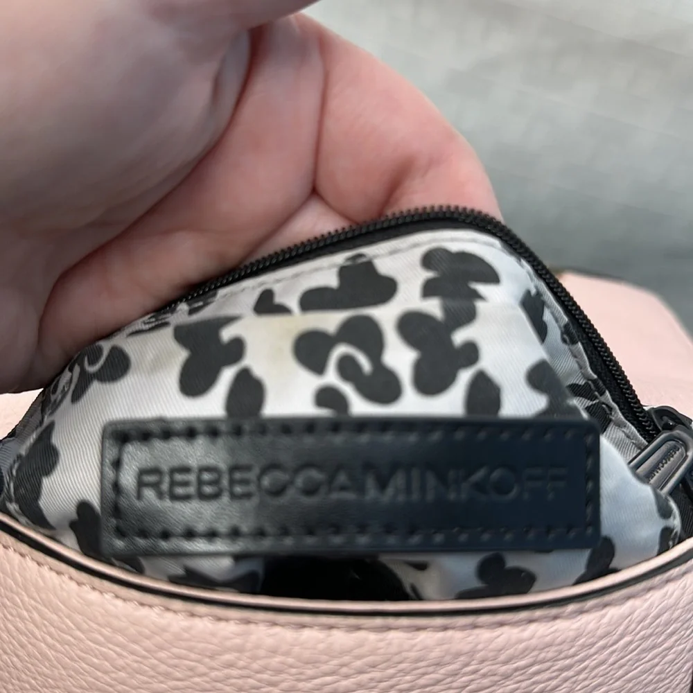Rebecca Minkoff small satchel in Barbie pink